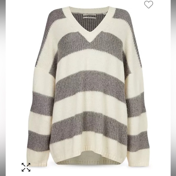 AllSaints Lou Metallic Striped Sweater (size M) - Picture 7 of 13